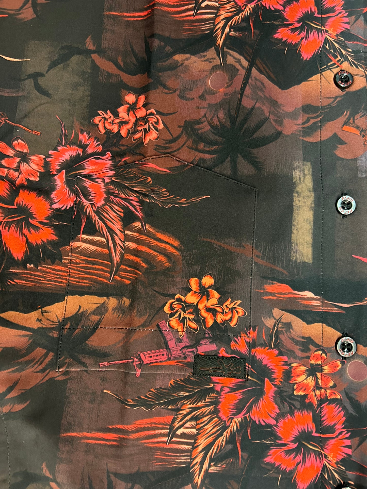 Retro Rifle Shadow Hawaiian shirt