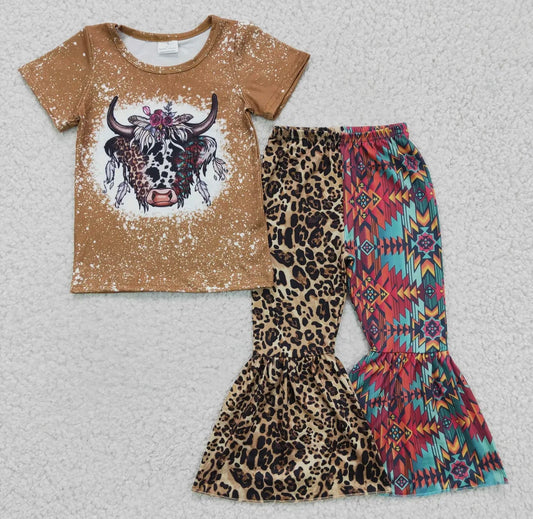 Leopard serape 2 pc set