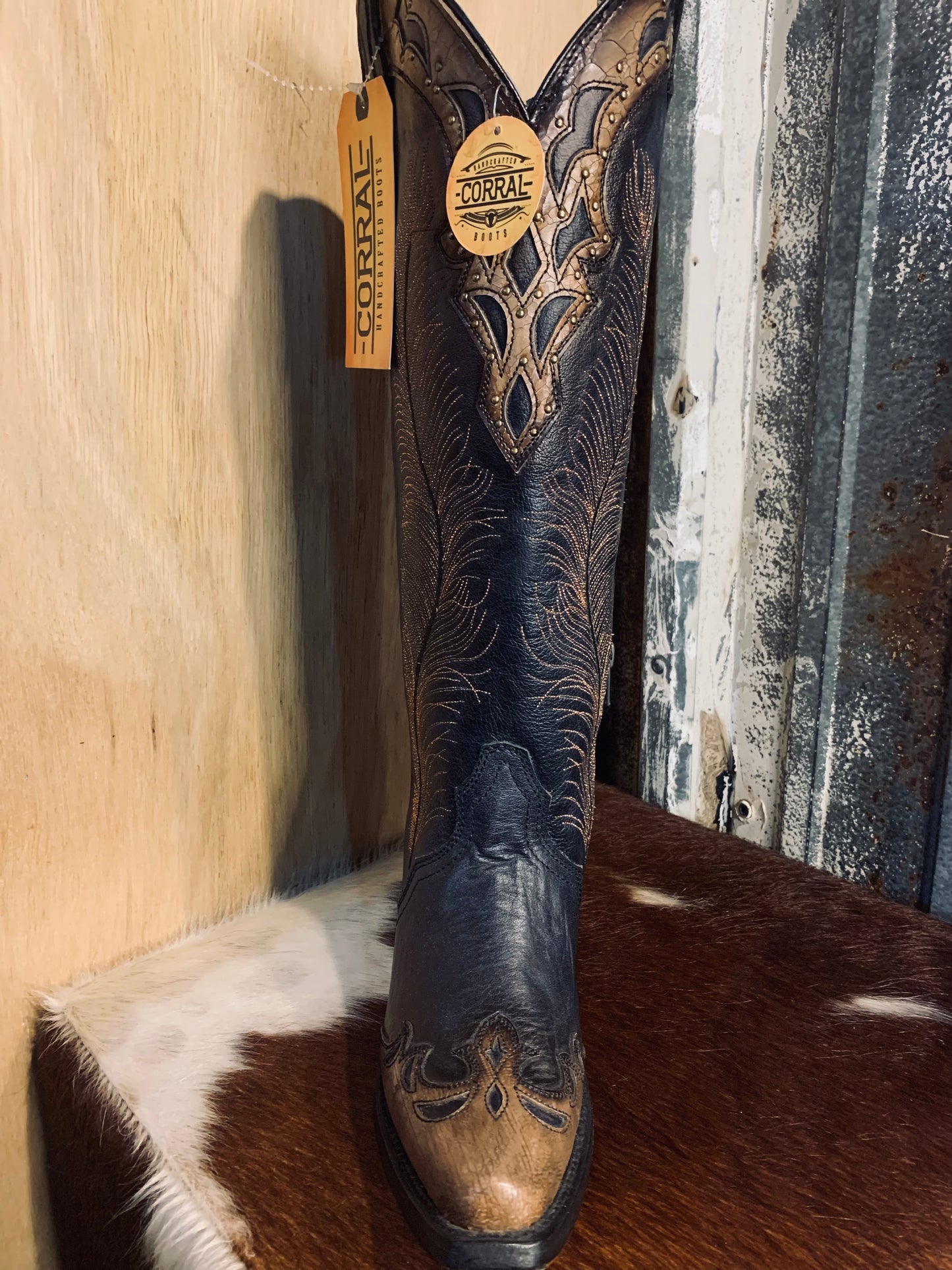 Corral Glittered Feather boot - A4767