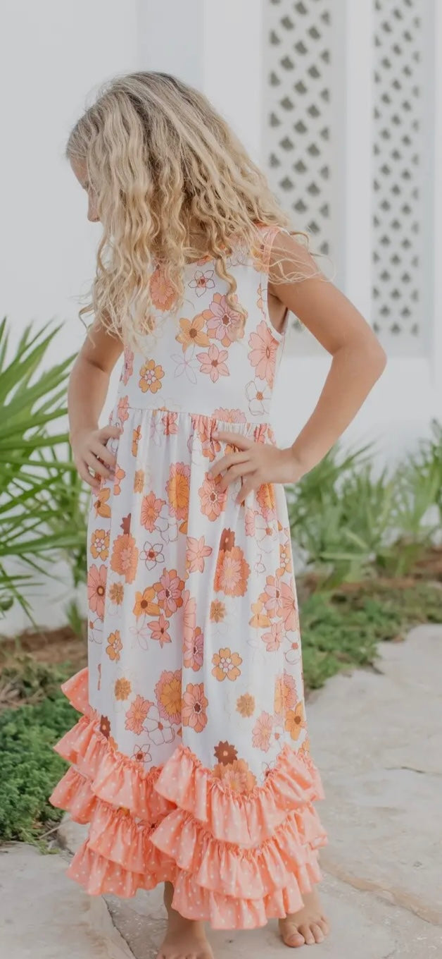Tiered Terra Cotta dress