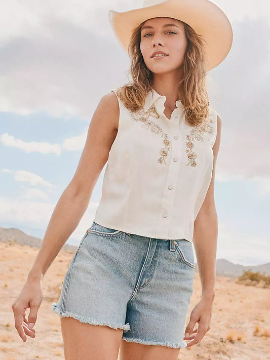 Wrangler Embroidered Snap shirt