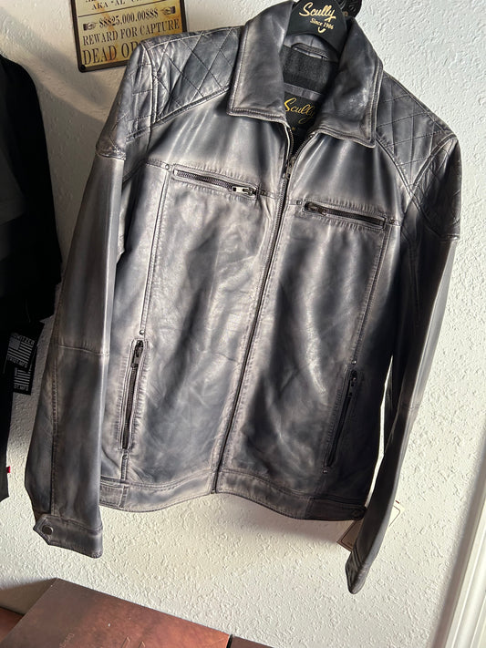 Scully Classic Leather jacket - smoke