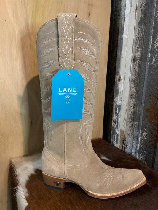 Lane Squash Blossom Latte suede