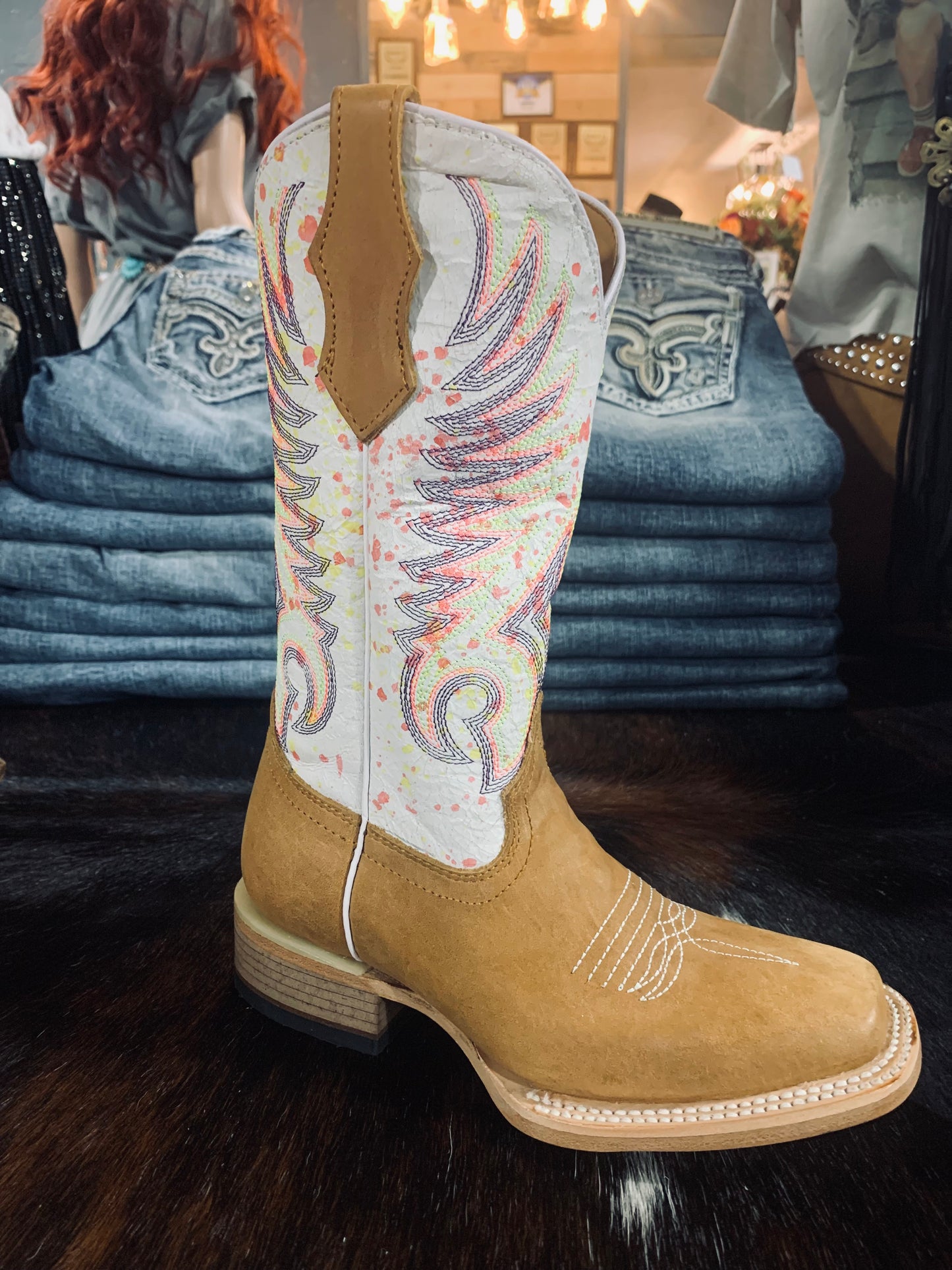 Corral Youth girls black light boot
