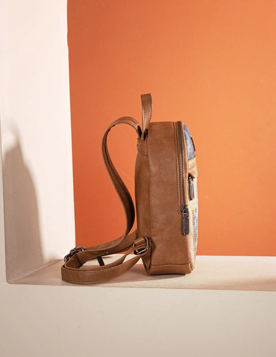 Wrangler patchwork mini backpack