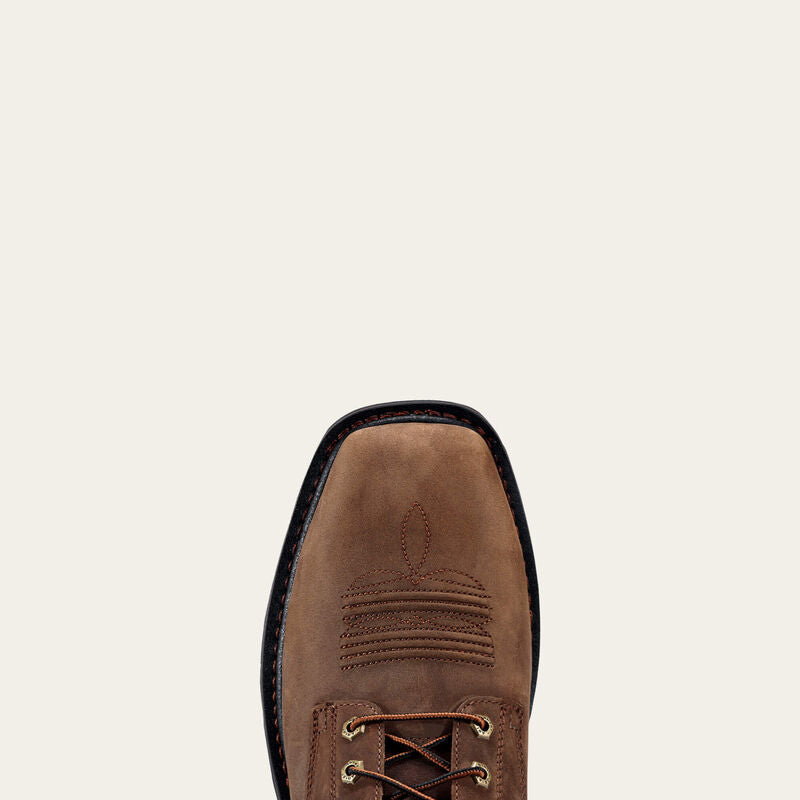 ARIAT Cascade 8" Wide Square Toe Work Boot - Alamo brown