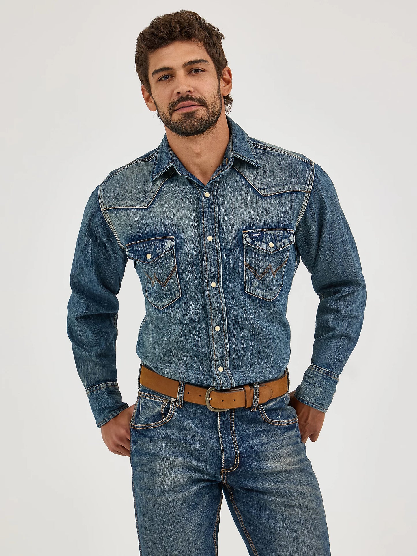 Wrangler Workwear Denim Long sleeve shirt