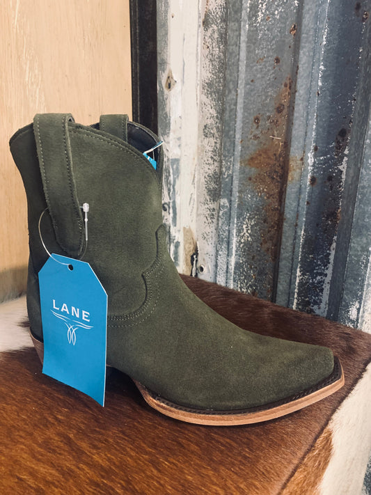 Lane Emma Jane bootie - olive suede