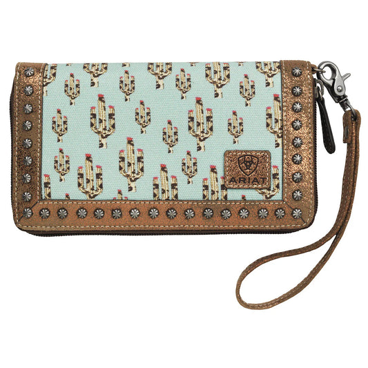 ARIAT Cruiser Clutch Wallet - cactus