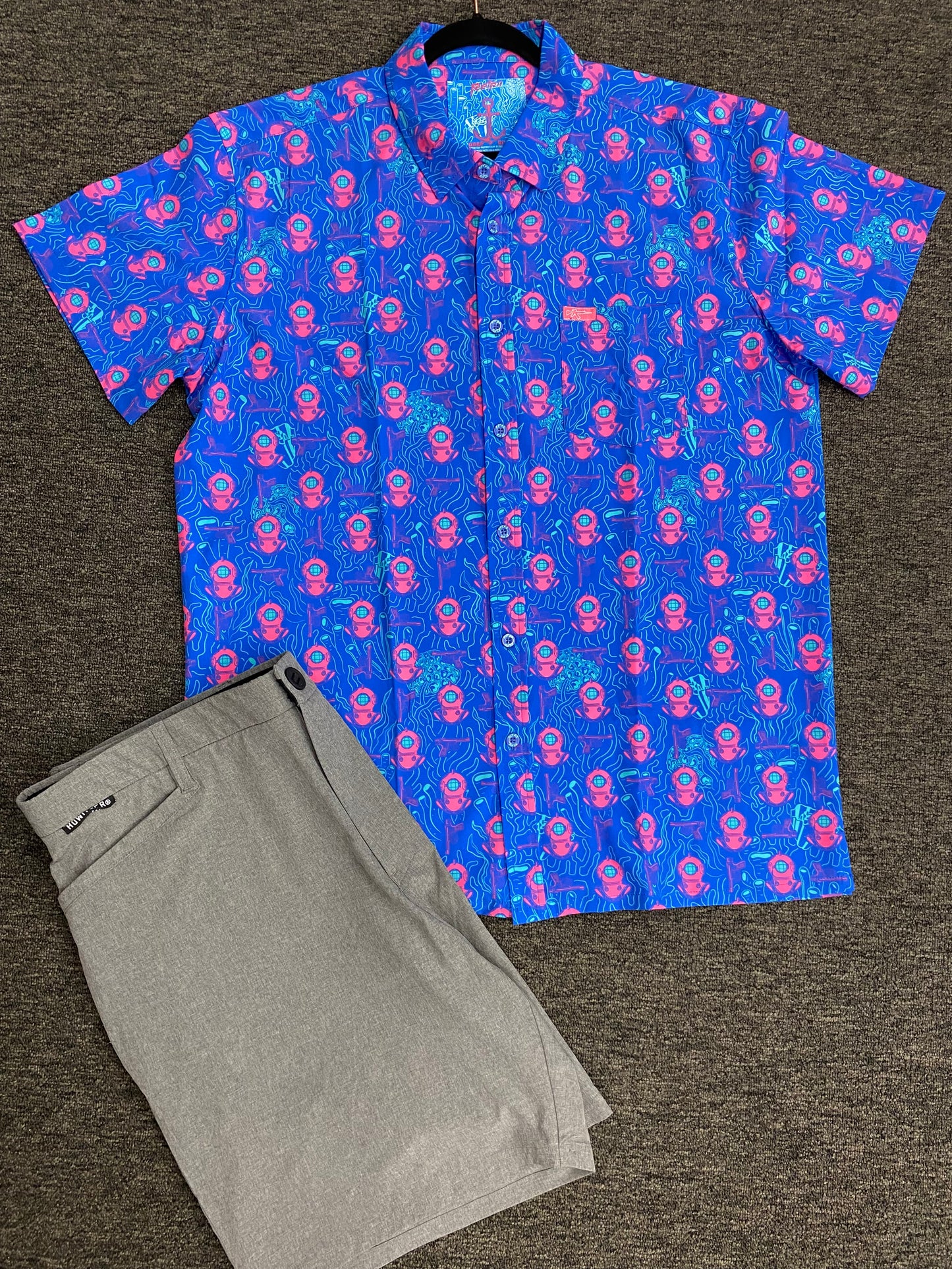 Retro Rifle - Deep Dive Button Down