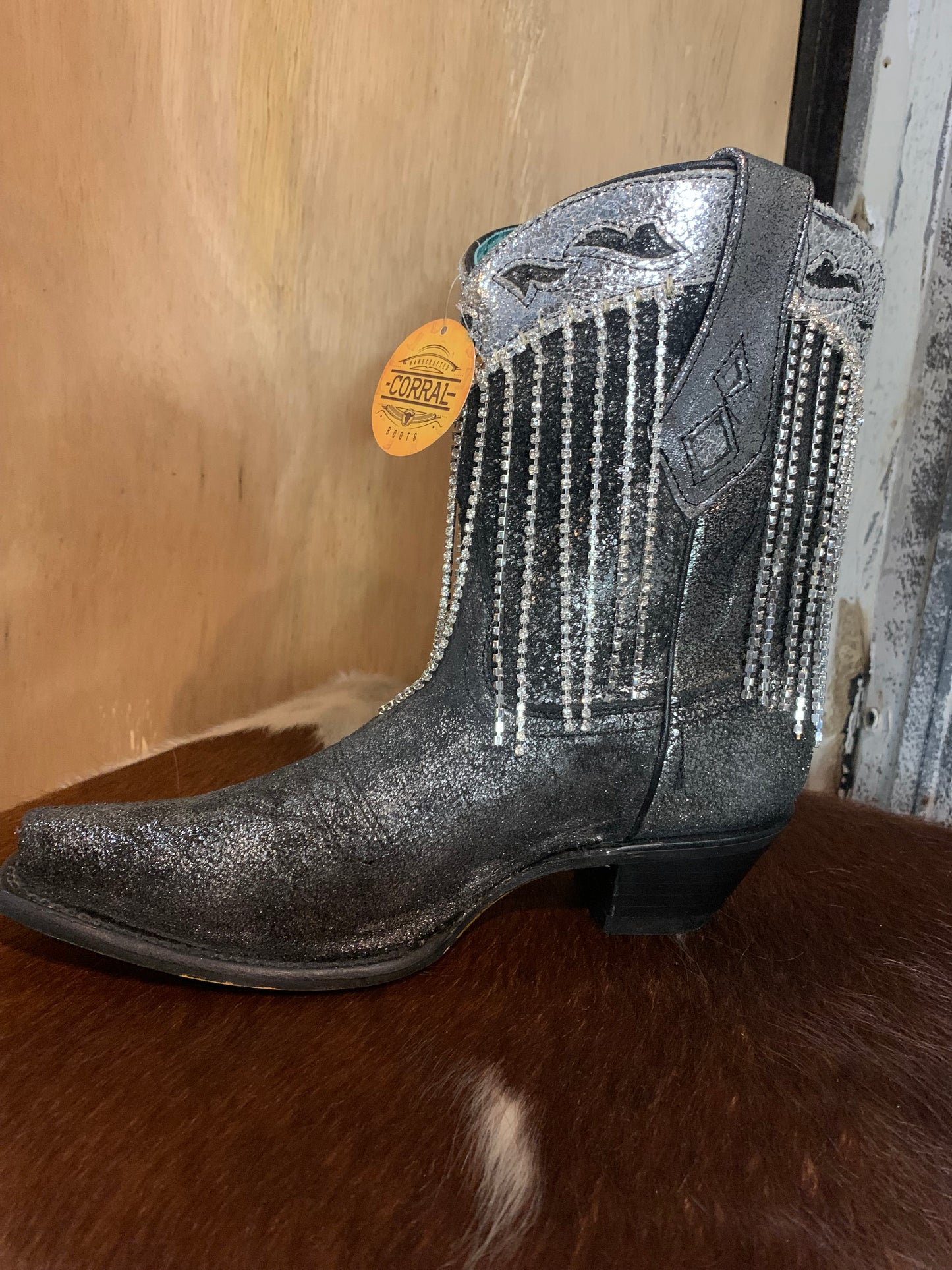 Corral Let’s Go Girls bootie - old silver
