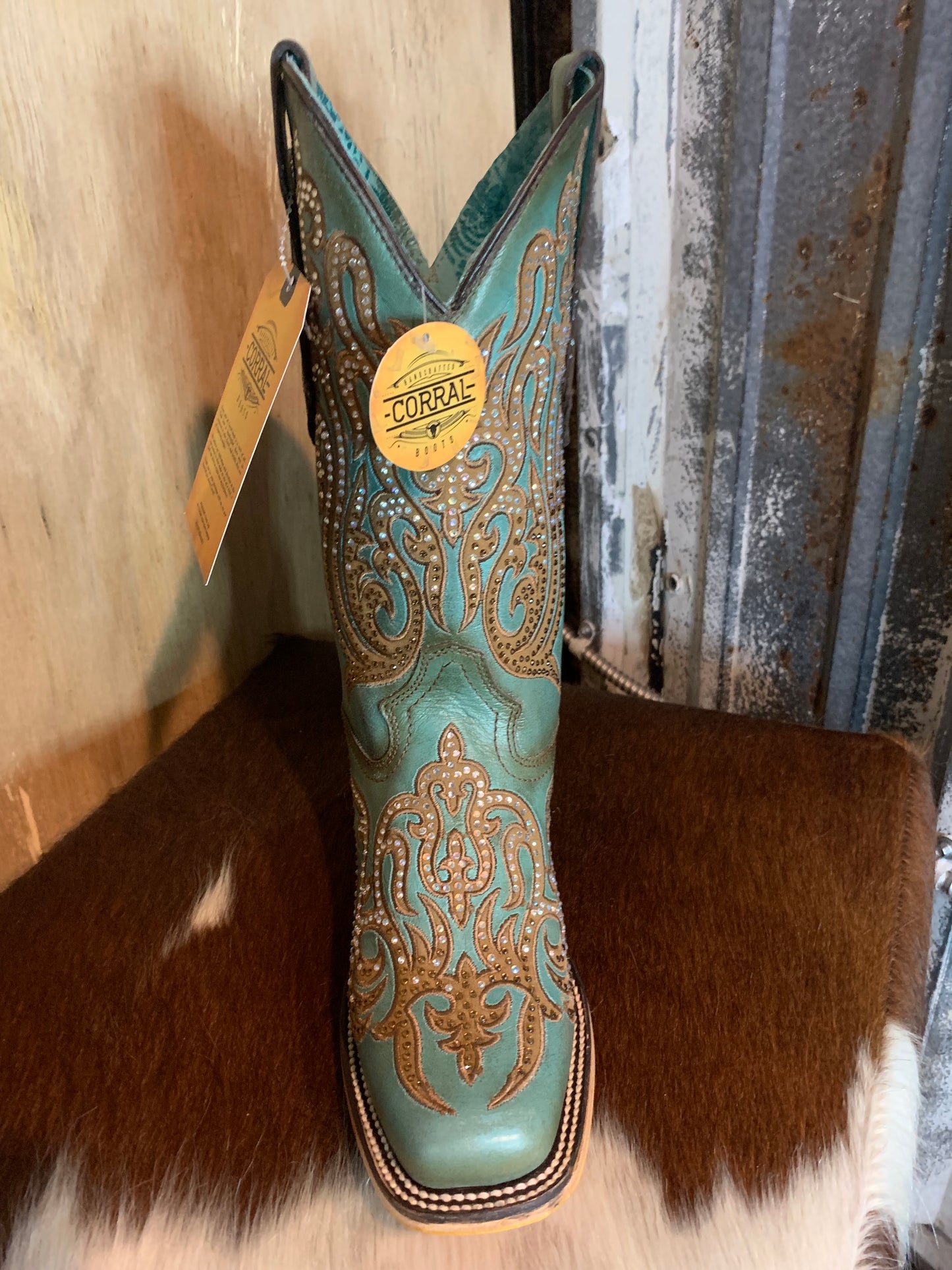 Corral Let’s Ride boot - turquoise