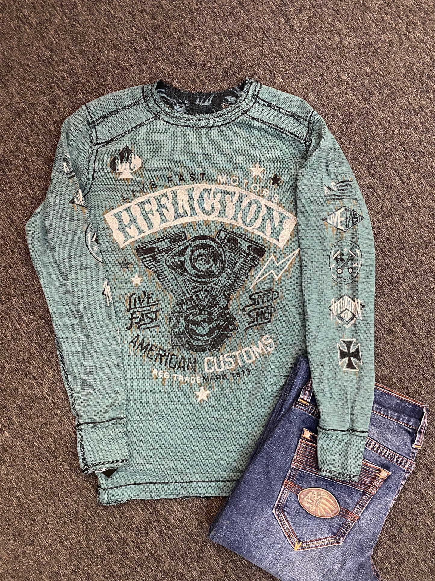 Affliction Over Exposure Reversible Thermal