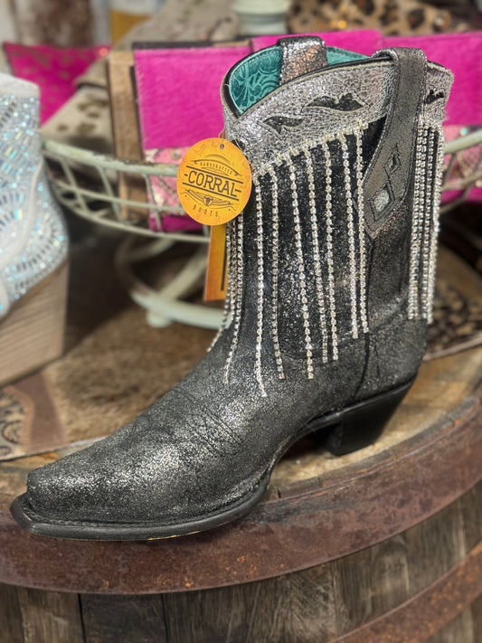 Corral Let’s Go Girls bootie - old silver