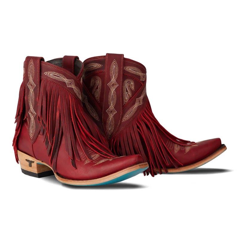 Lane Senita Falls bootie - smoldering ruby