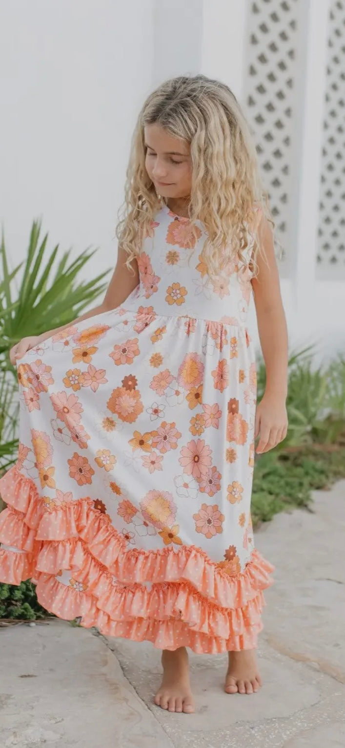 Tiered Terra Cotta dress