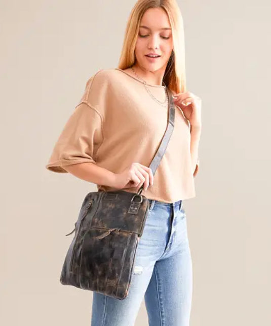 Bed Stu Aiken Crossbody purse- black lux