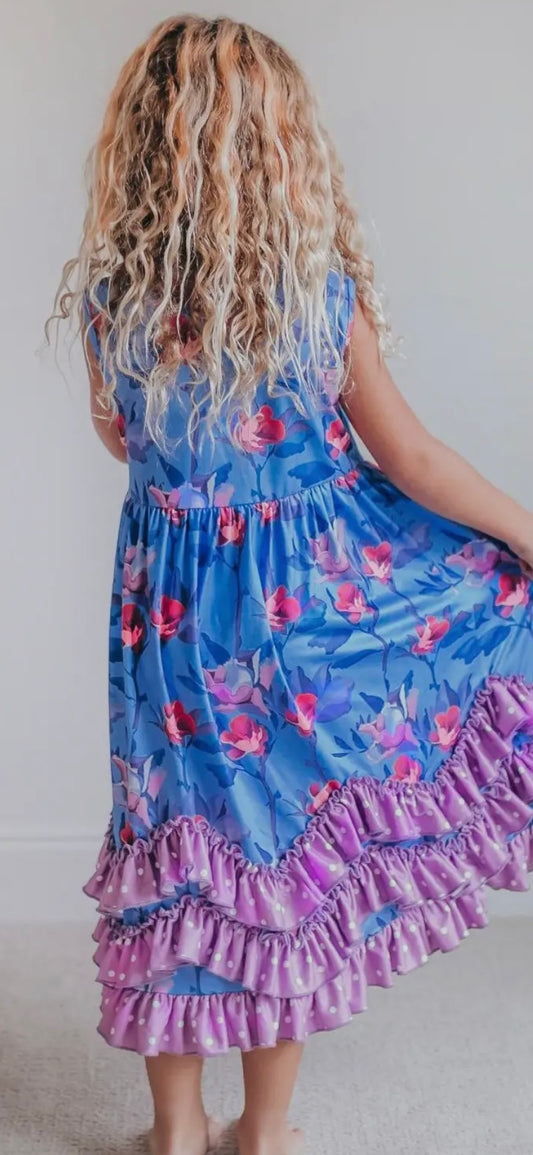 Ruffle Lavender dress
