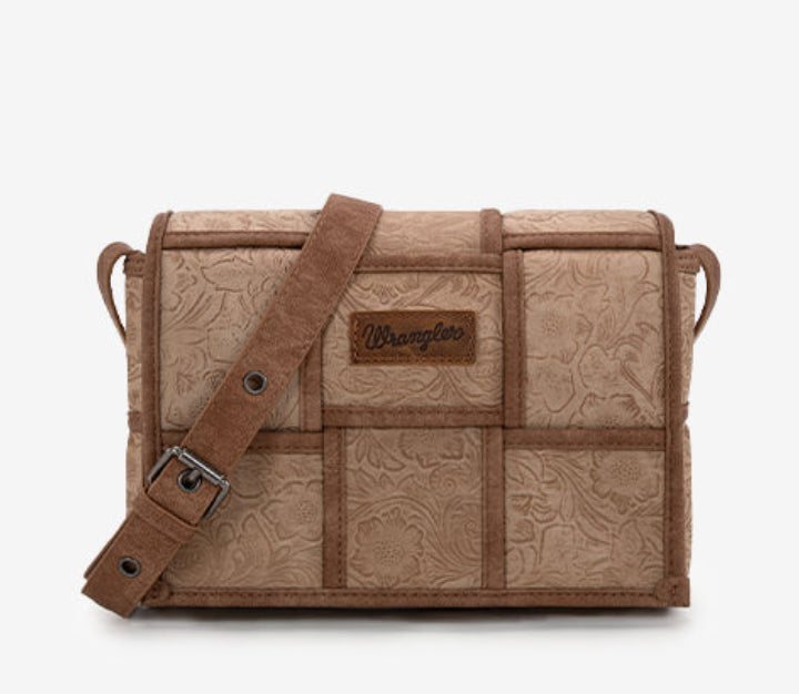 Wrangler grid crossbody bag