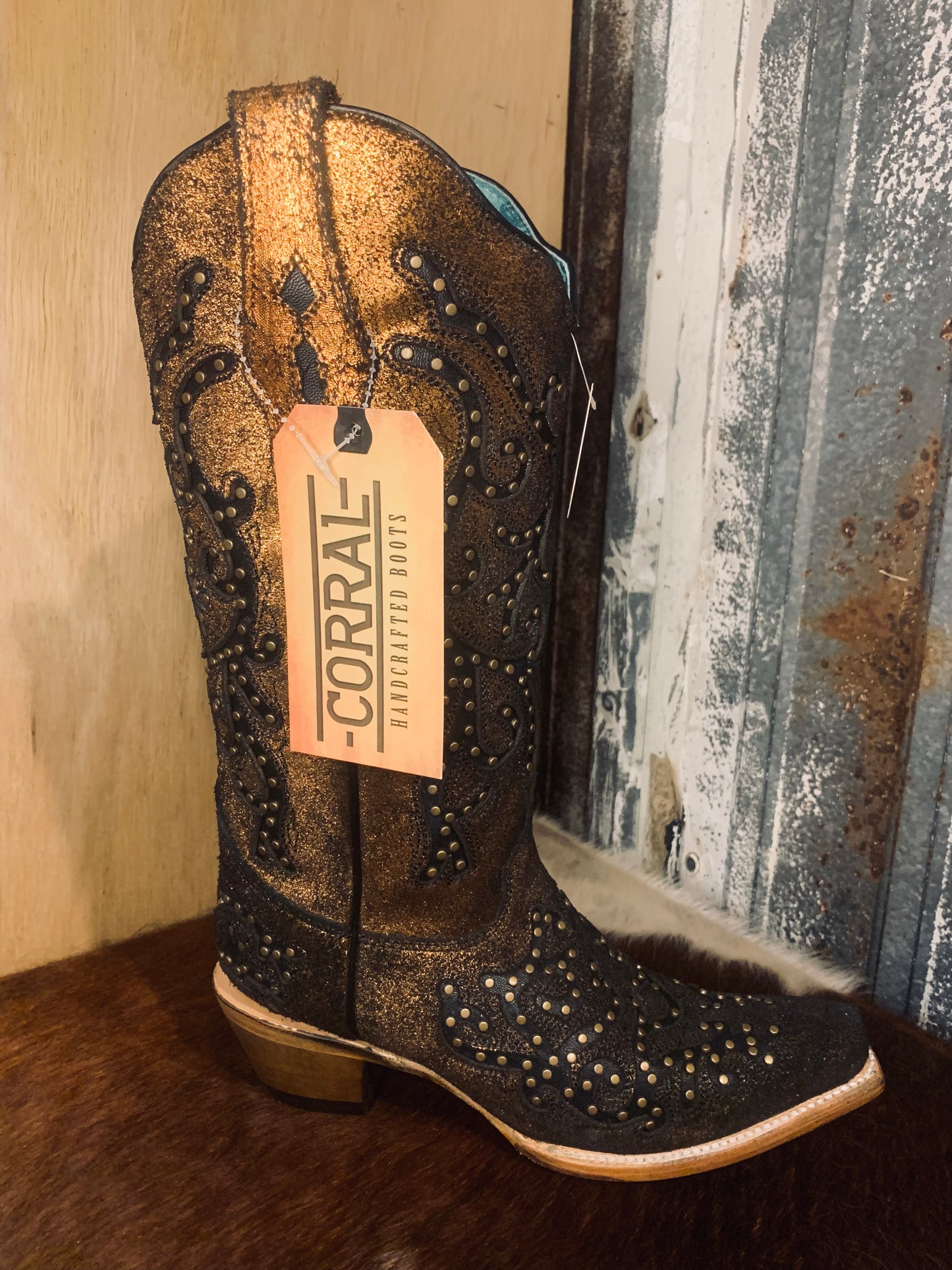 Corral Blackened Bronze boots