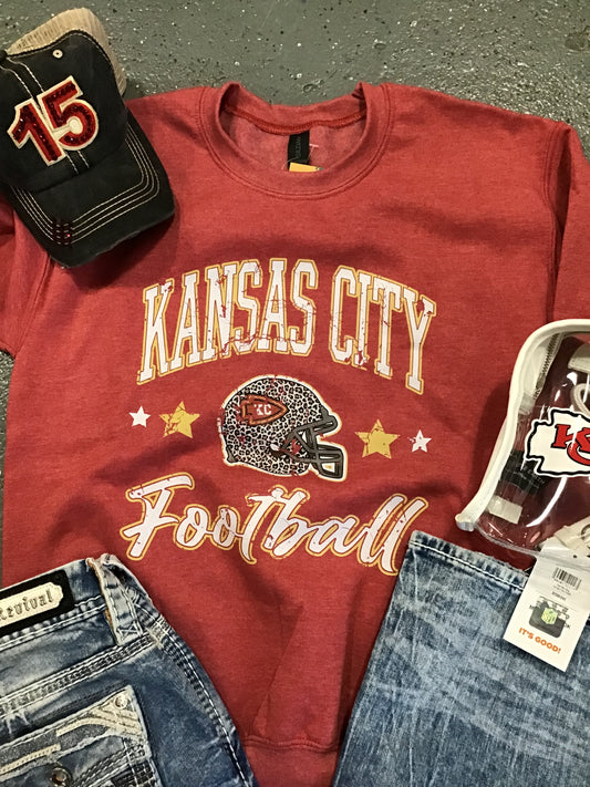 Kansas City vintage crewneck - red