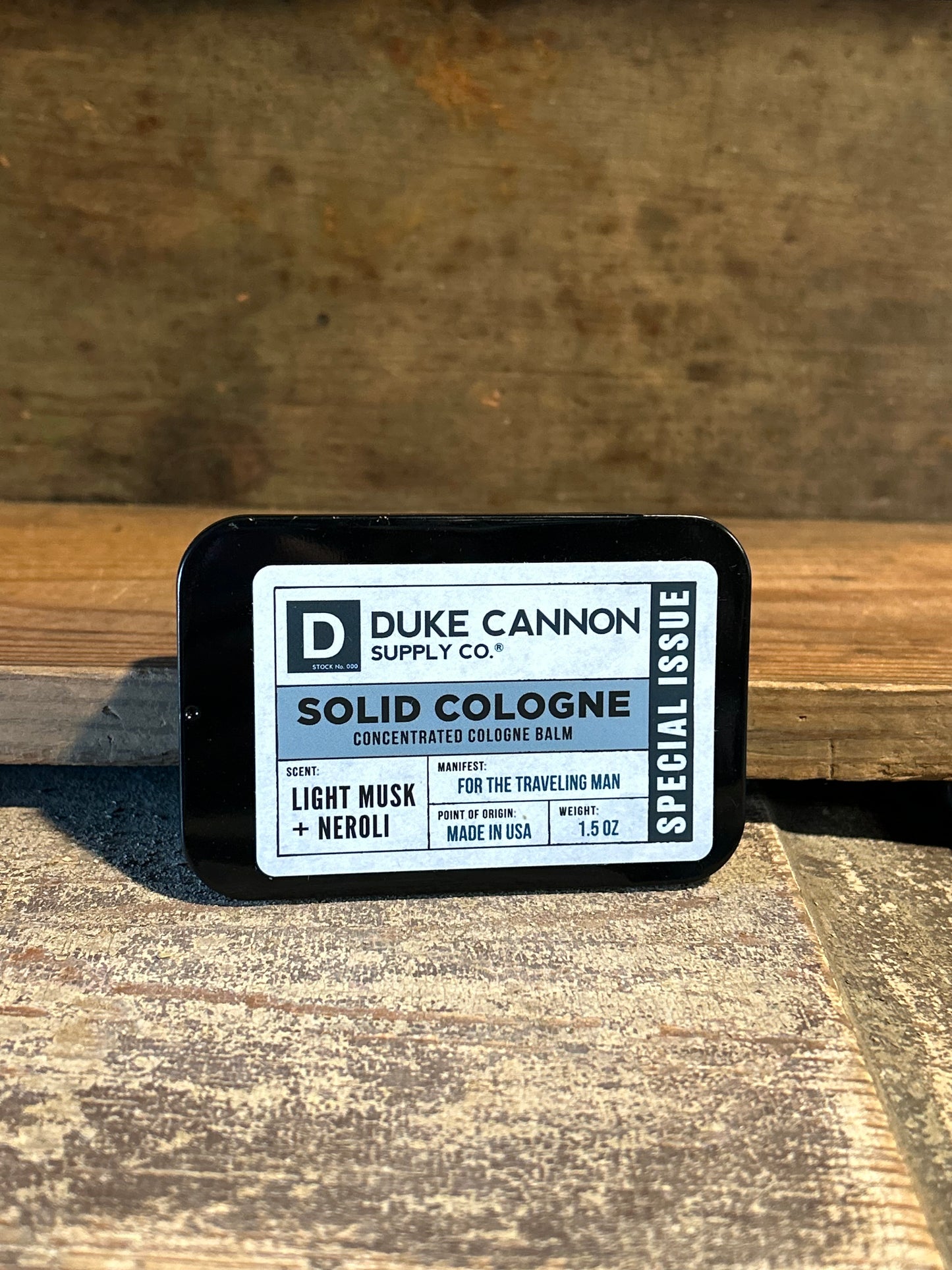 Duke Cannon solid cologne