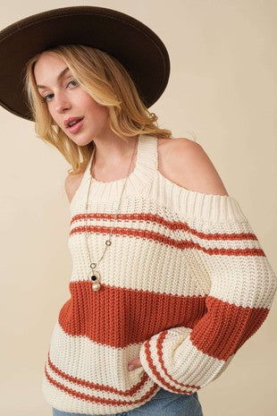 Jesse cold shoulder sweater