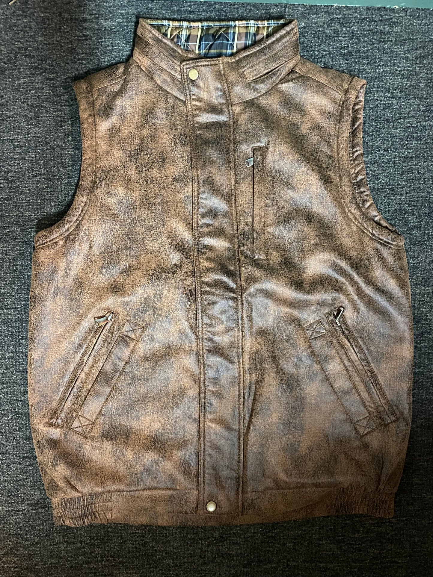 Scully Mole Skin Leather Vest