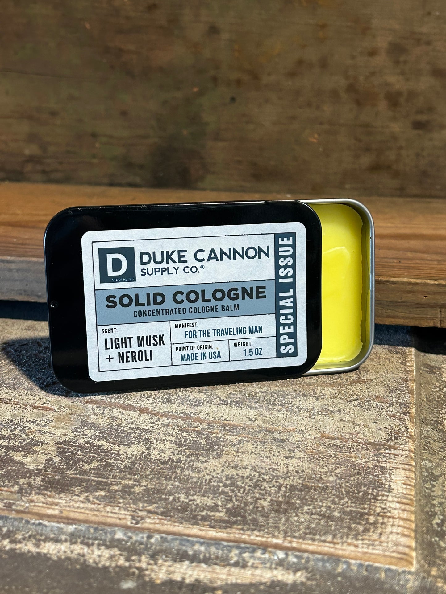 Duke Cannon solid cologne