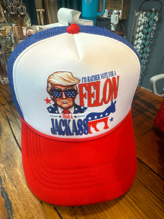 Trump trucker hats.