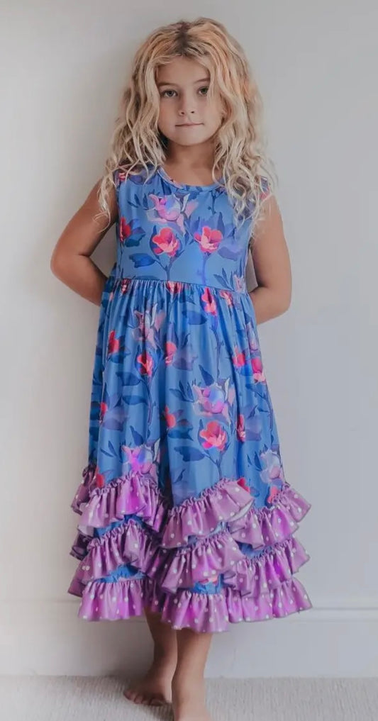 Ruffle Lavender dress