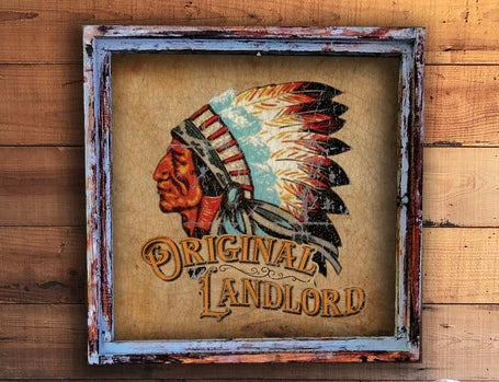 Original Landlord 24” Wallart