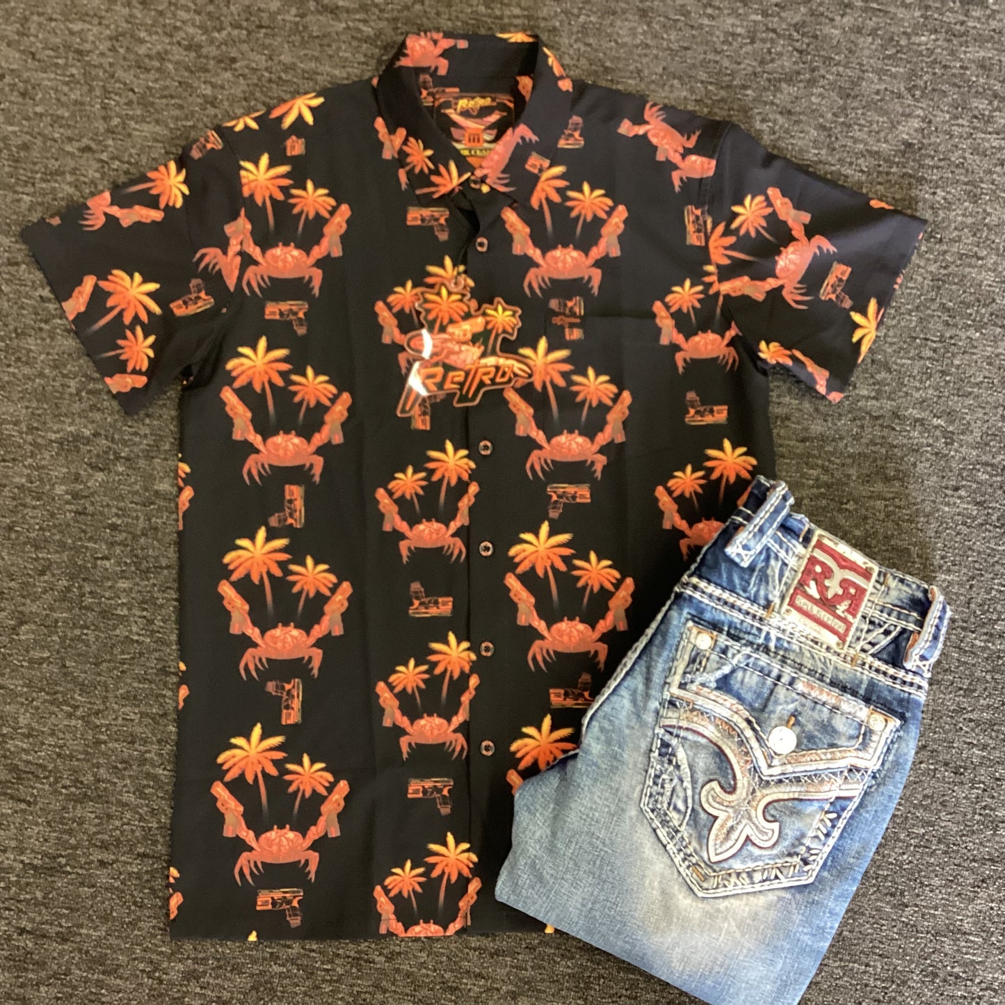 Retro Rifle - The Crab Button Down Shirt