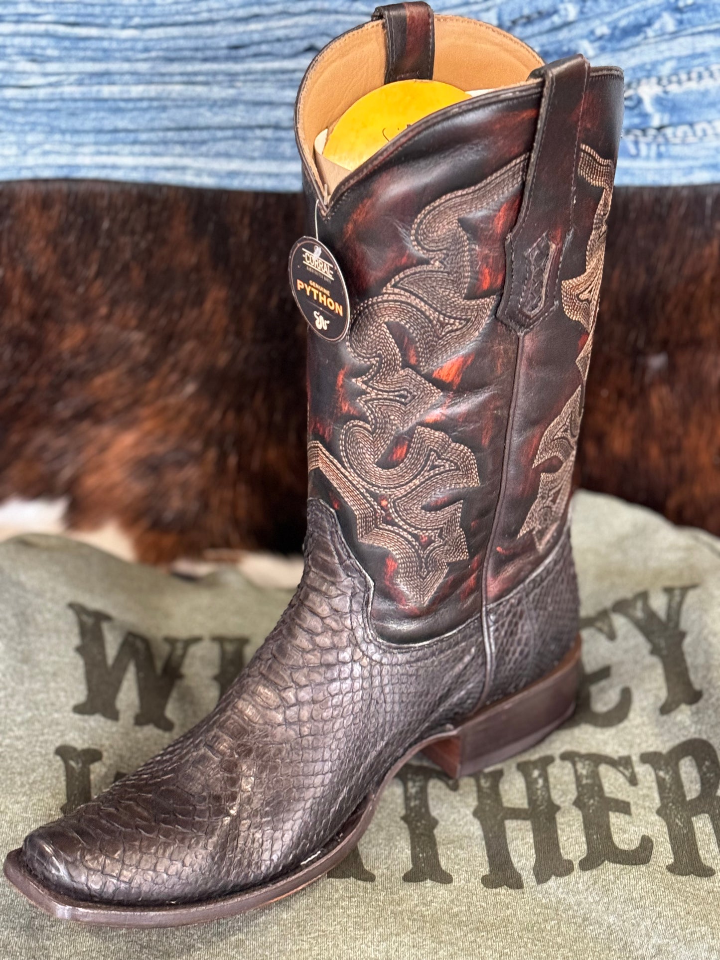 Corral Matthew python boot
