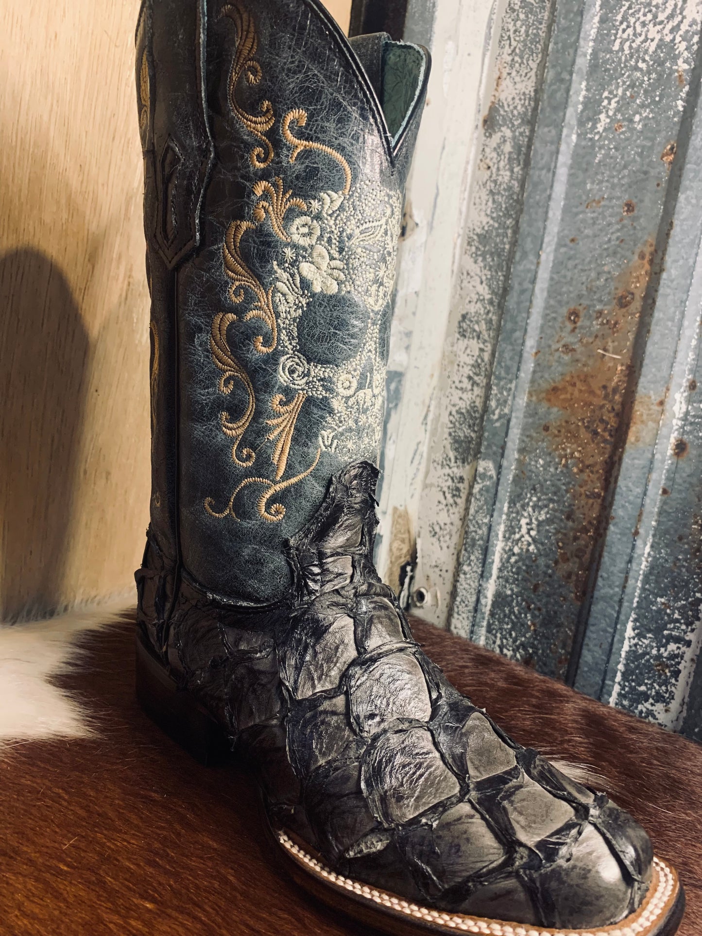 Corral Skull pirarucu boot - A4576