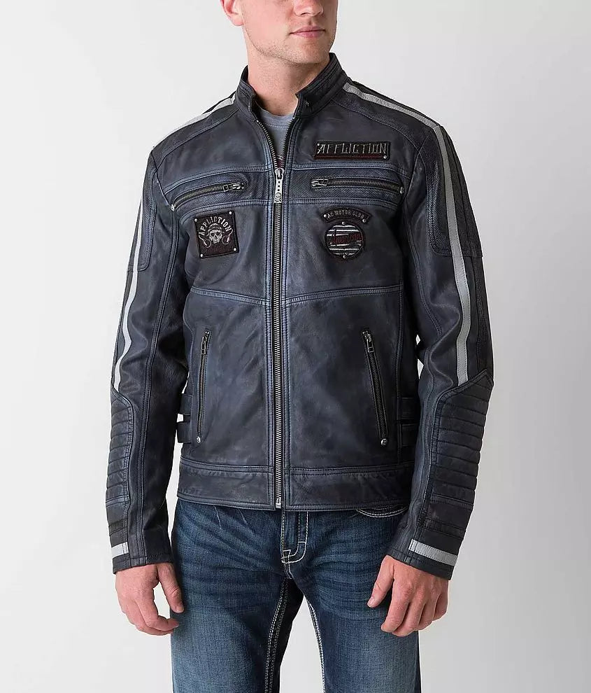Affliction Premium American Rebel Leather Jacket