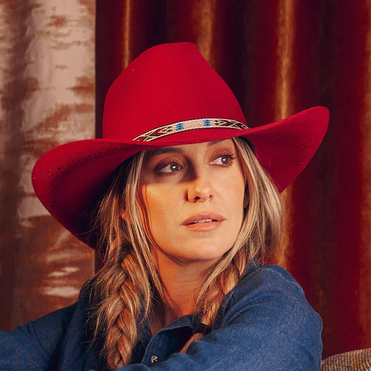 C1H x Lainey Wilson Wild Horses hat - red