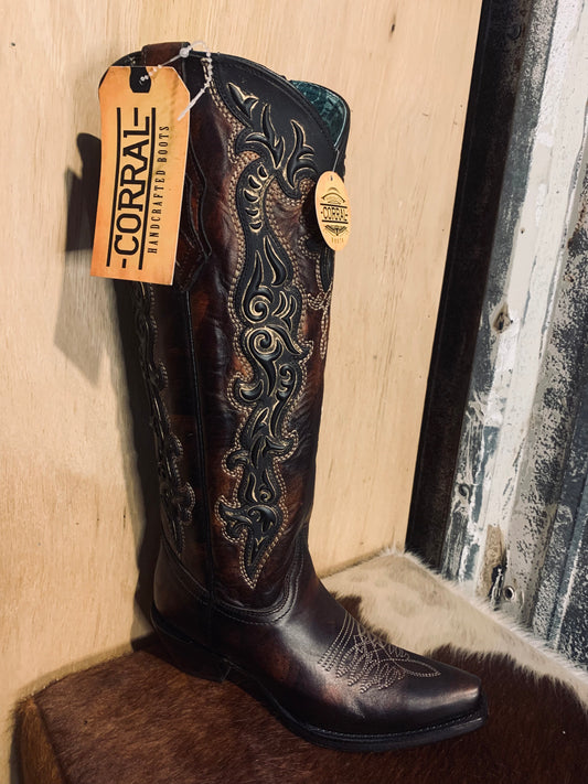 Corral Stella boot - chocolate