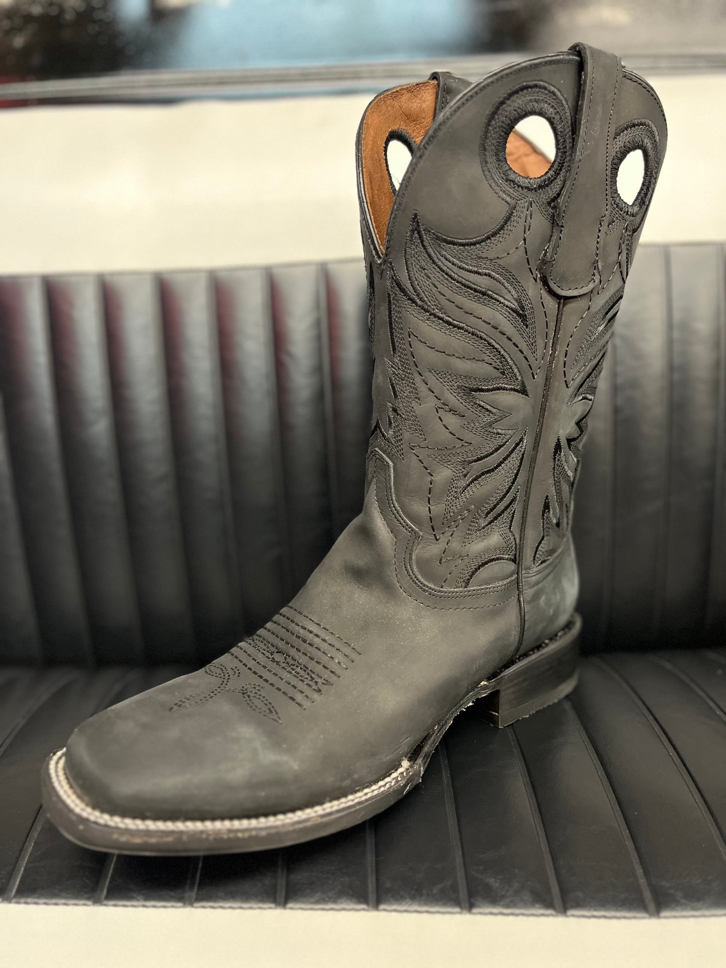Circle G Matte Black Boot