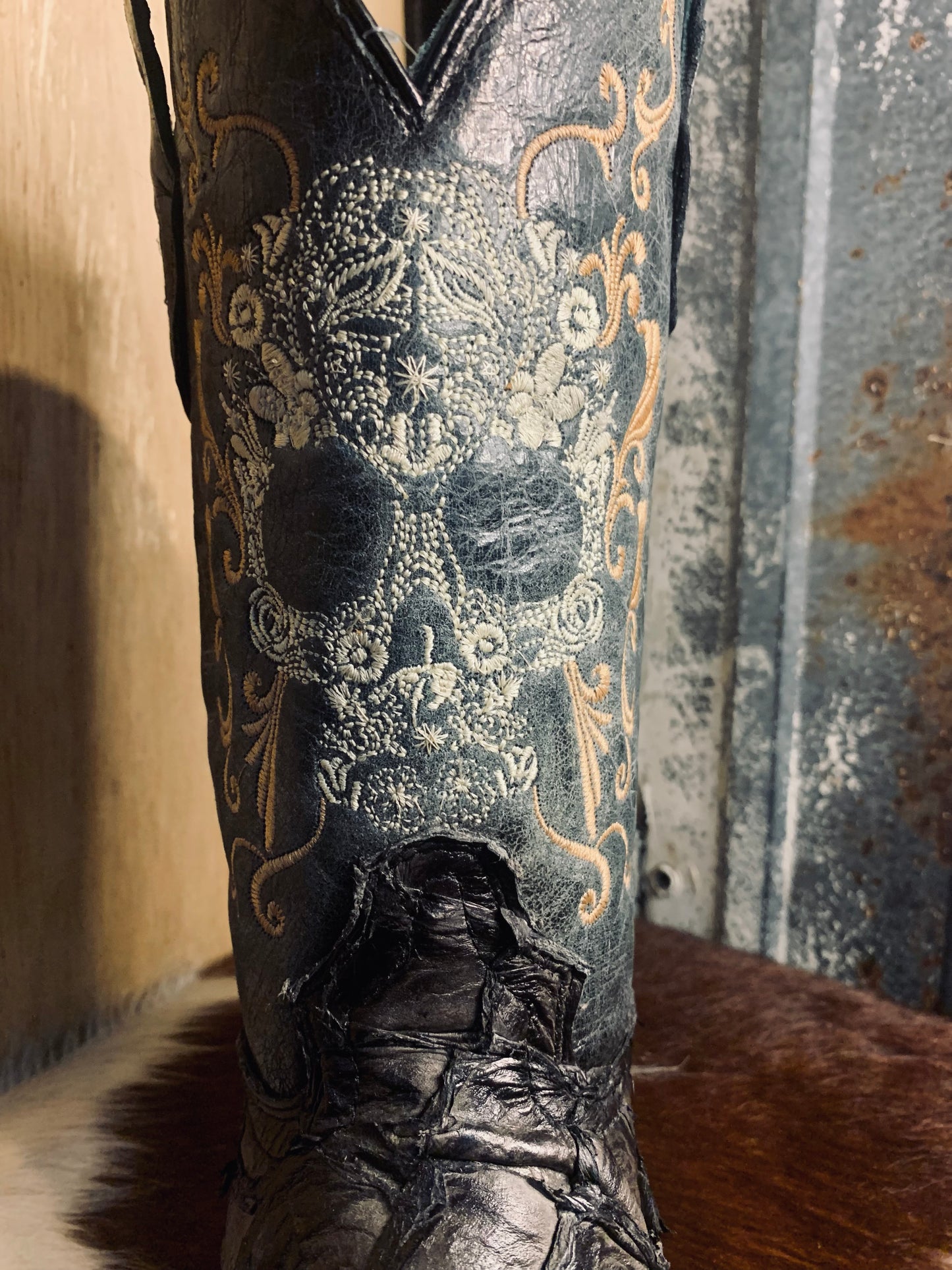 Corral Skull pirarucu boot - A4576