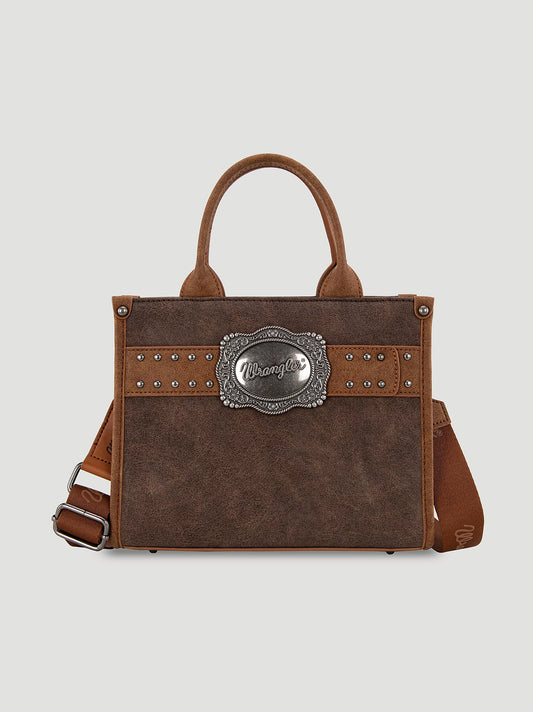 Wrangler Western Buckle small tote - cocoa