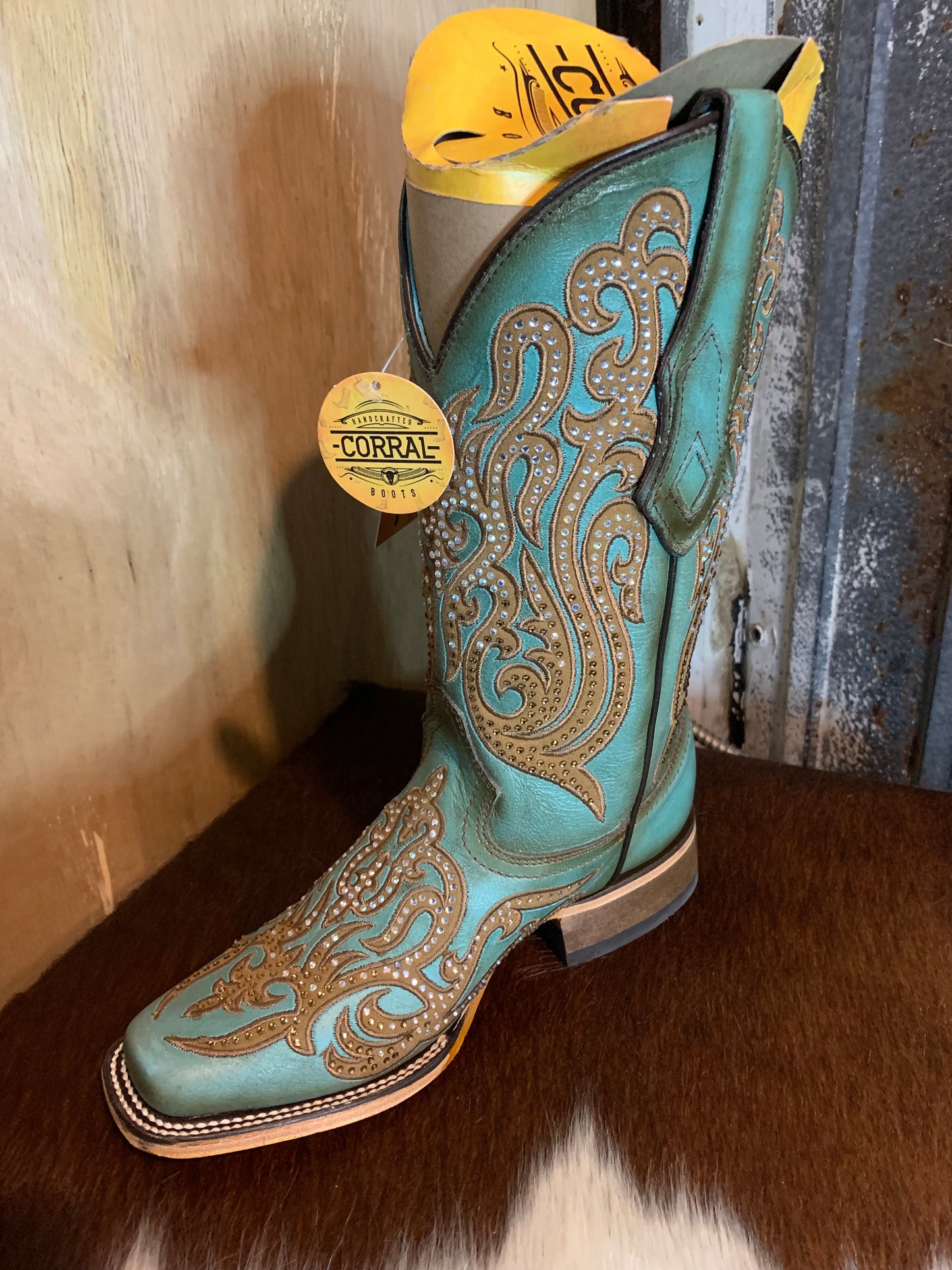 Corral Let’s Ride boot - turquoise