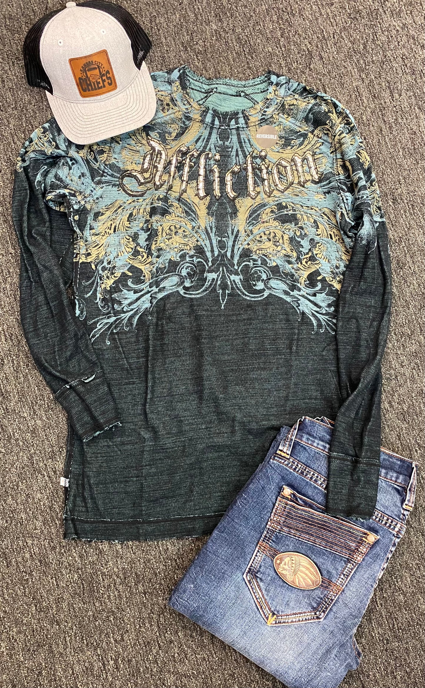 Affliction Over Exposure Reversible Thermal
