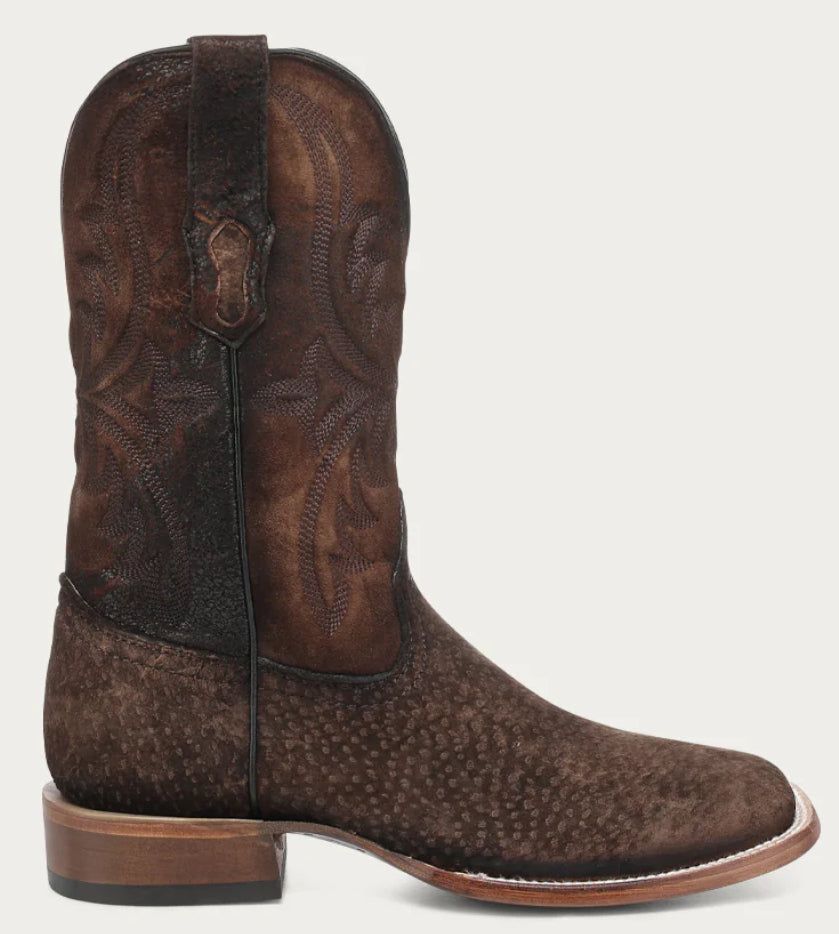 Corral Carpincho Embroidery Wide Square Toe - A4966