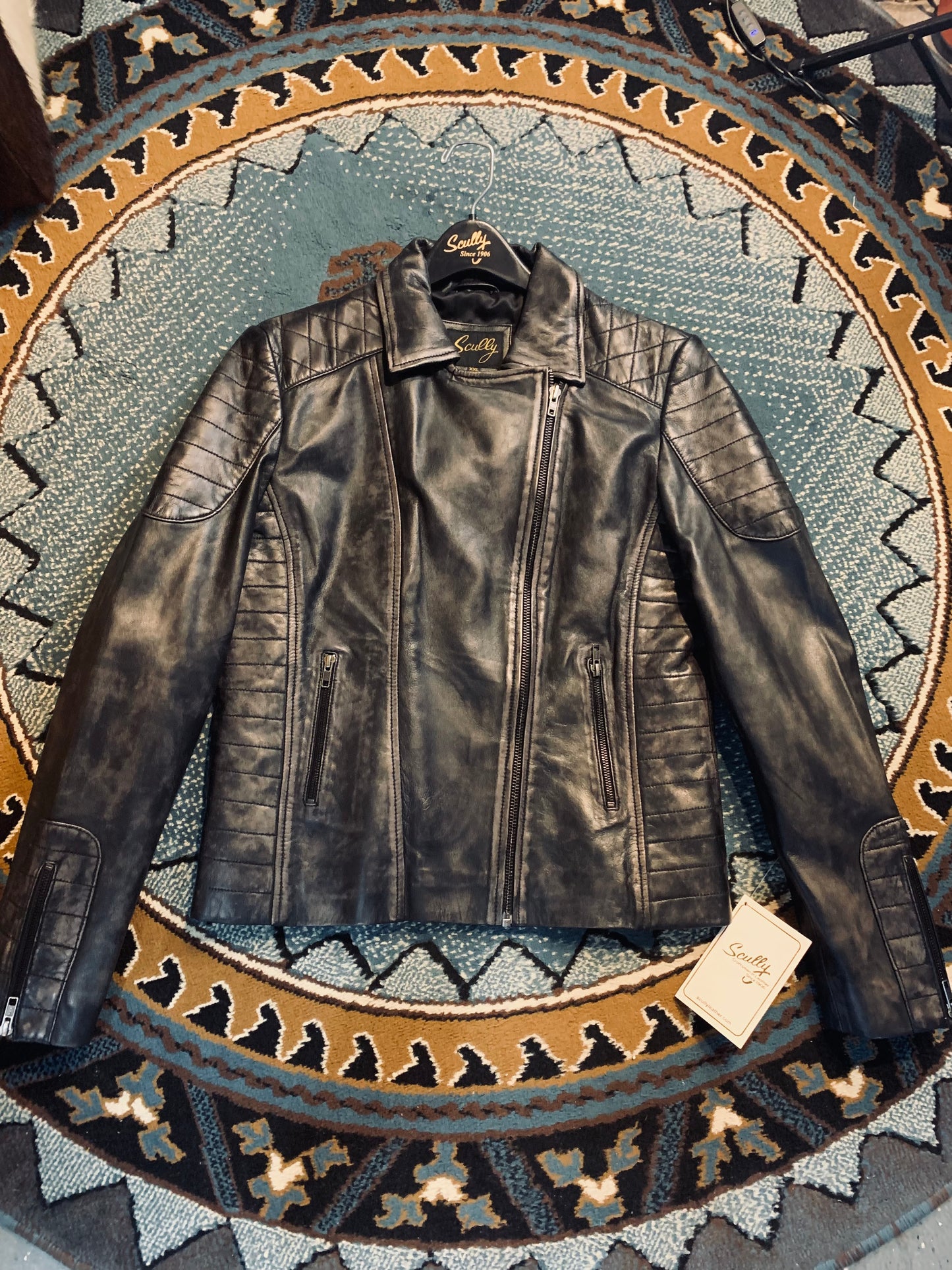 Scully Sanded Moto jacket - black