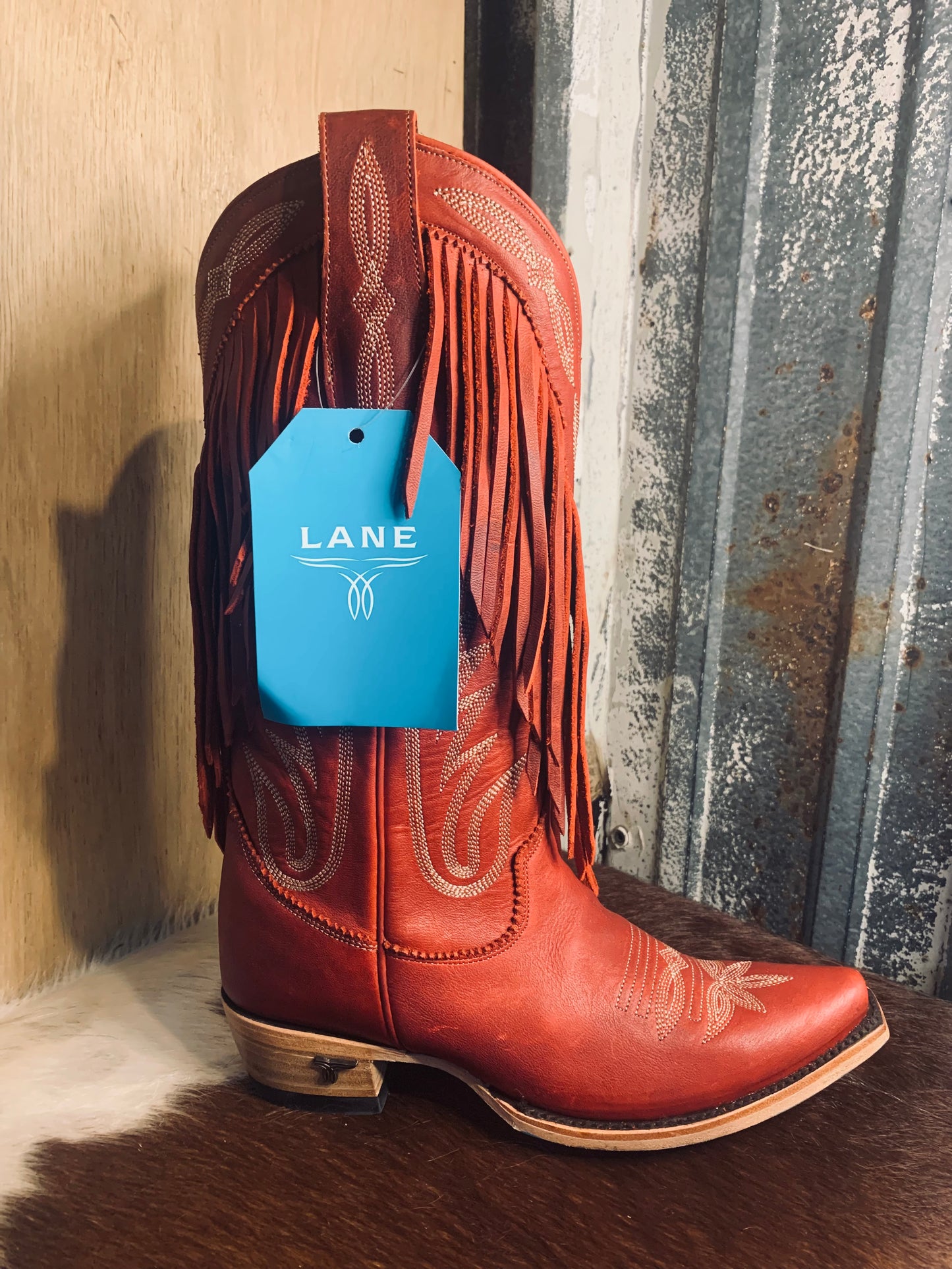 Lane Senita Falls boot - smoldering ruby