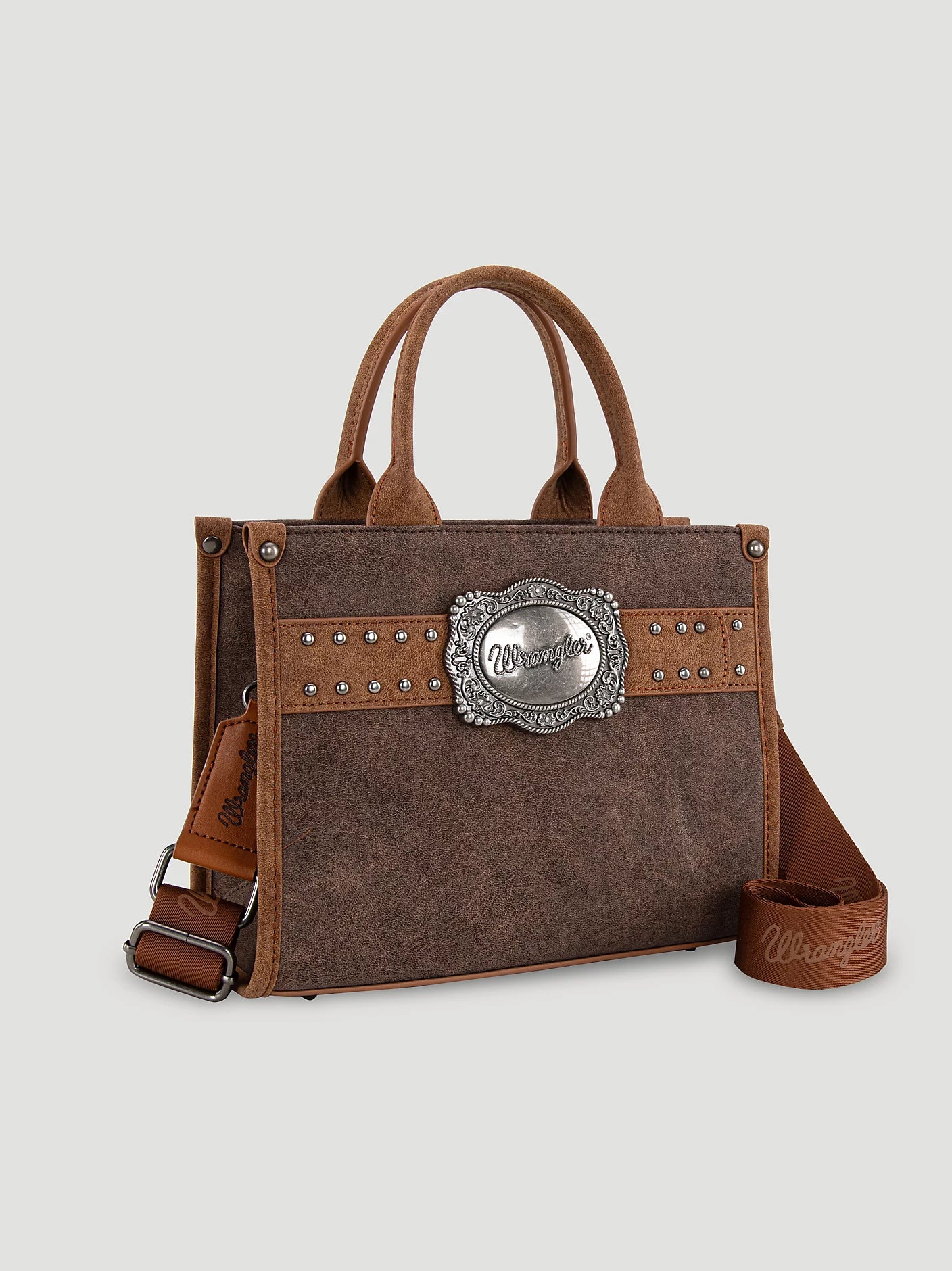 Wrangler Western Buckle small tote - cocoa