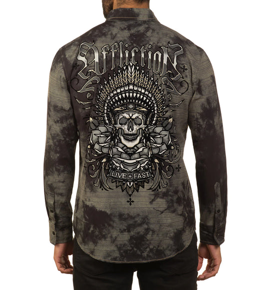 Affliction Gallatin Woven Button Downfall