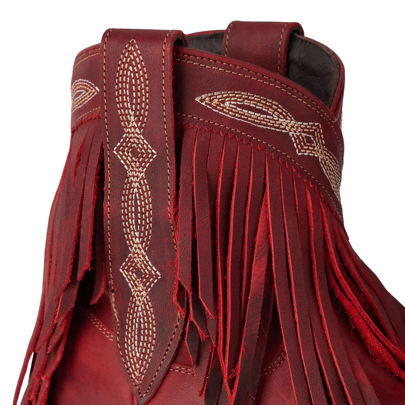 Lane Senita Falls bootie - smoldering ruby