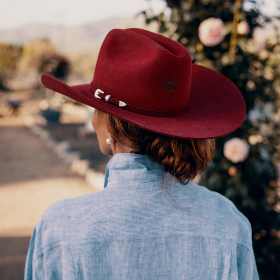 The Cowgirl Hat by Charlie 1 Horse - cranberry